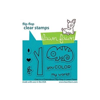 Lawn Fawn Clear Stamps - One In A Chameleon Flip-Flop